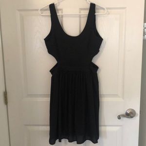 Black cut out dress